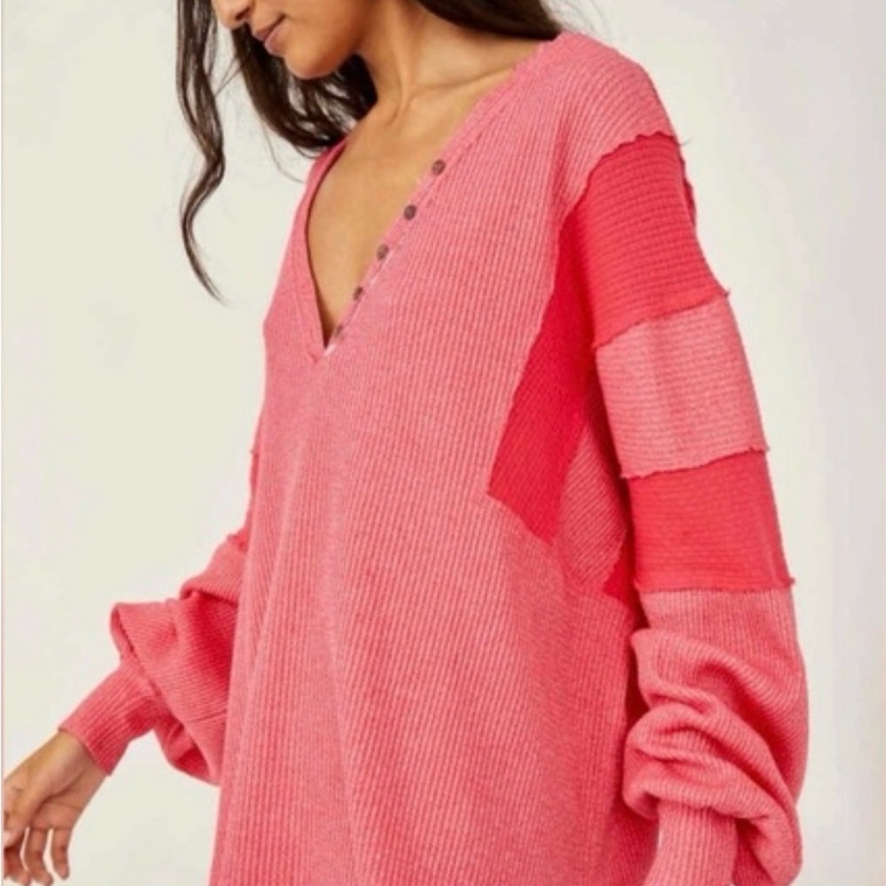 We The Free Callisto Henley in Hot Berry